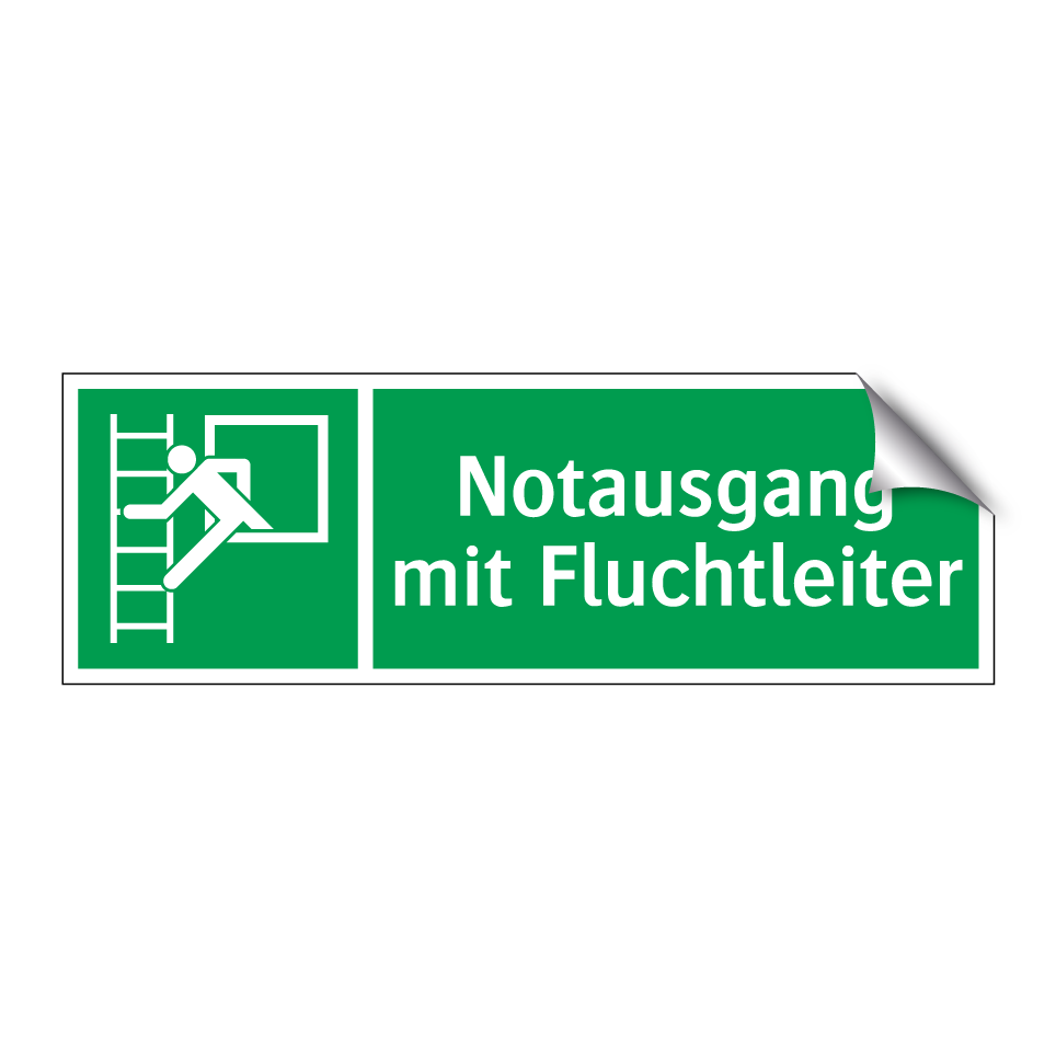 Notausgang mit Fluchtleiter