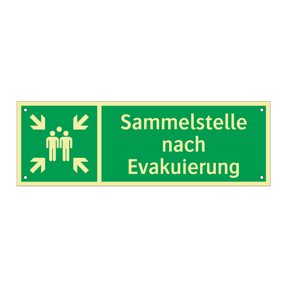 Sammelstelle nach Evakuierung