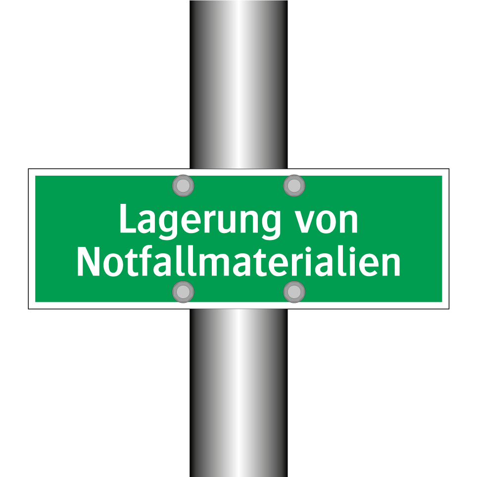 Lagerung von Notfallmaterialien