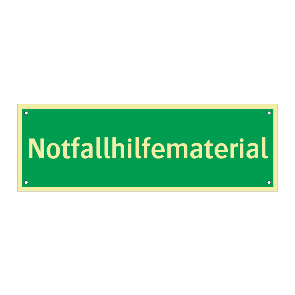 Notfallhilfematerial