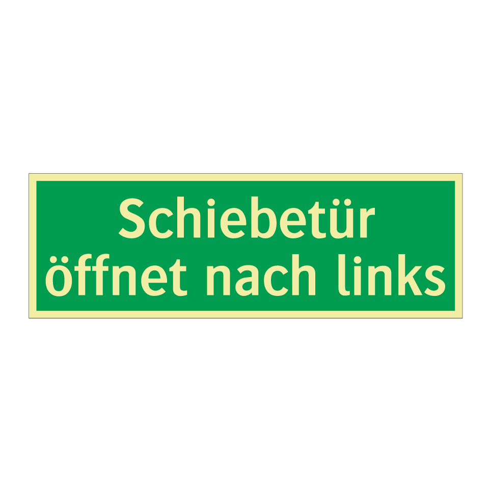 Schiebetür öffnet nach links