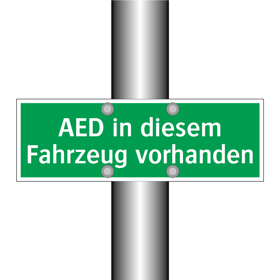 AED in diesem Fahrzeug vorhanden