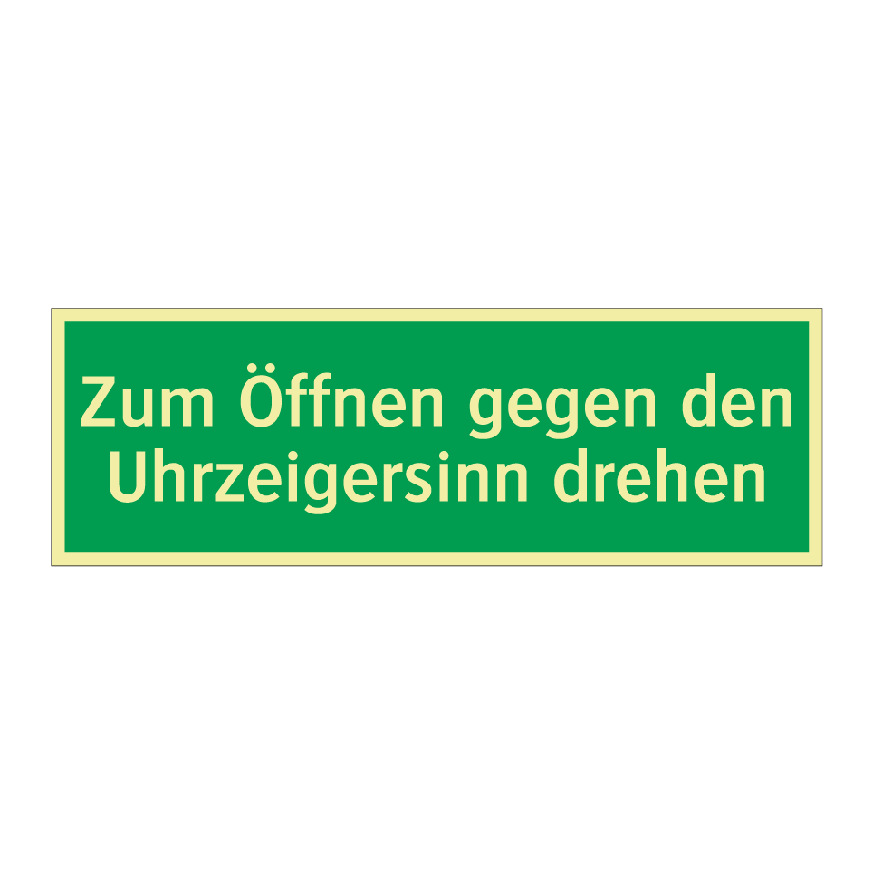 Zum Öffnen gegen den Uhrzeigersinn drehen