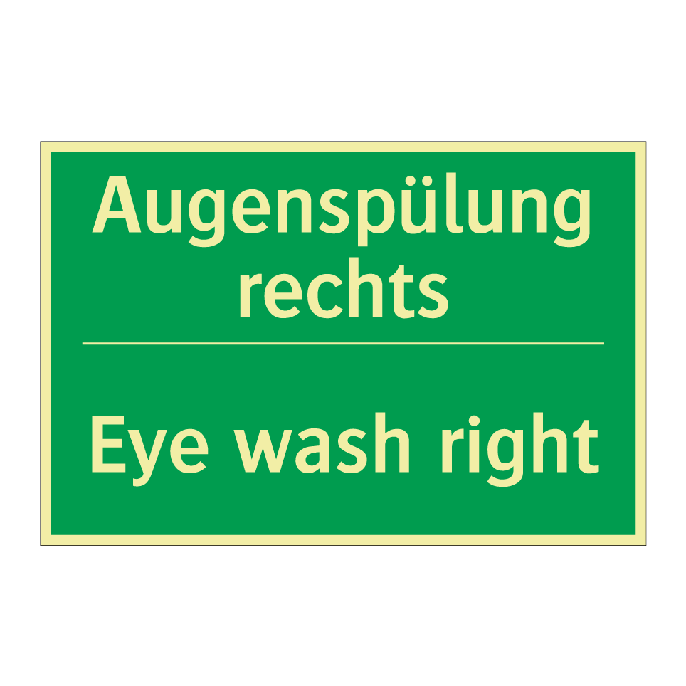 Augenspülung rechts - Eye wash right