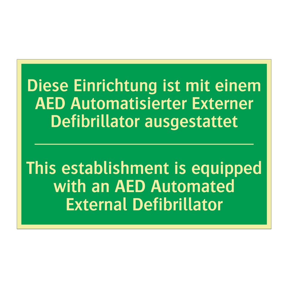 Diese Einrichtung ist mit einem /.../ - This establishment is equipped /.../