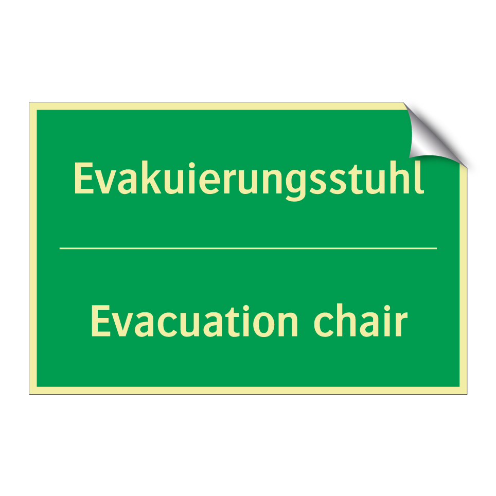 Evakuierungsstuhl - Evacuation chair