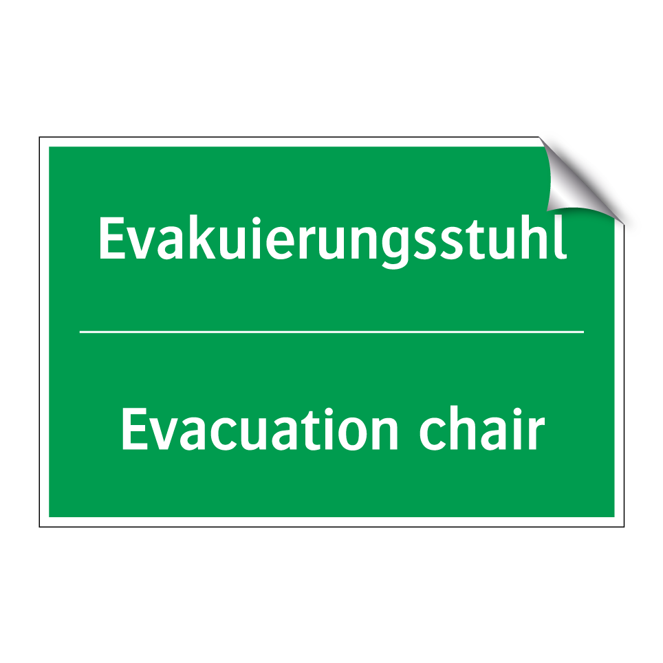 Evakuierungsstuhl - Evacuation chair