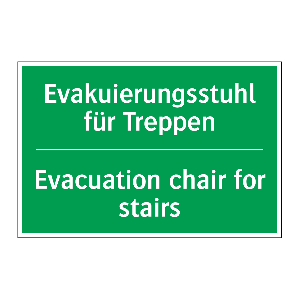 Evakuierungsstuhl für Treppen - Evacuation chair for stairs