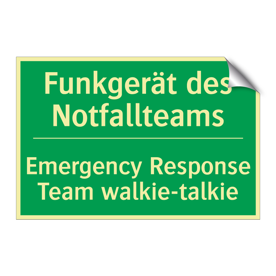 Funkgerät des Notfallteams - Emergency Response Team walkie-talkie /.../
