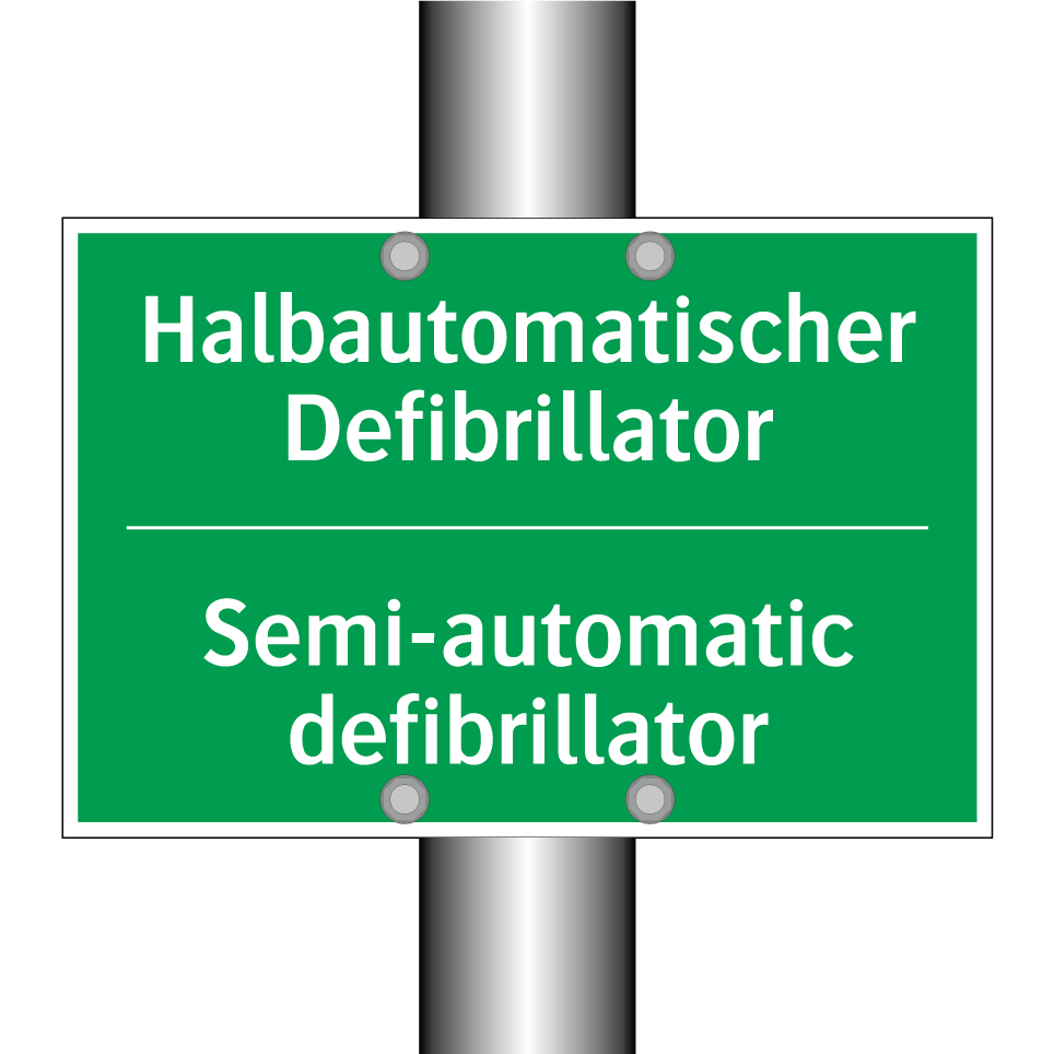 Halbautomatischer Defibrillator /.../ - Semi-automatic defibrillator