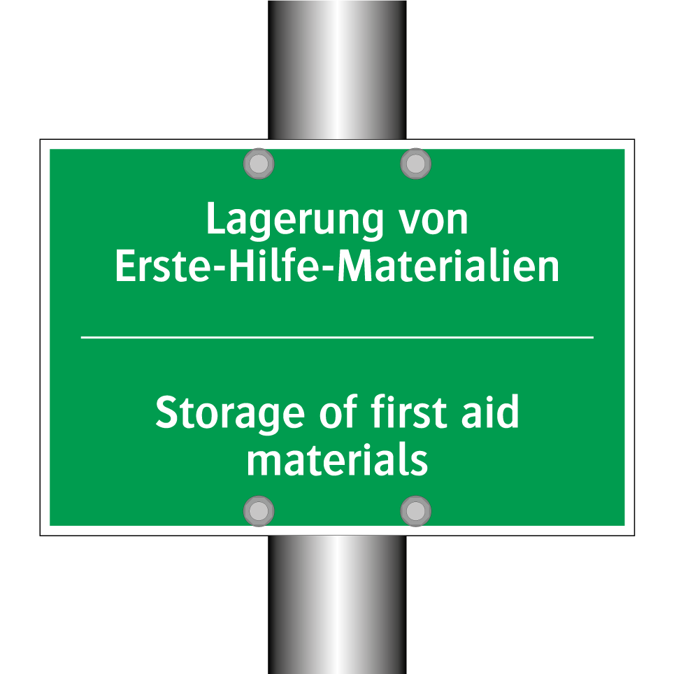 Lagerung von Erste-Hilfe-Materialien /.../ - Storage of first aid materials