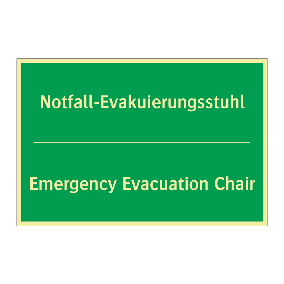 Notfall-Evakuierungsstuhl - Emergency Evacuation Chair