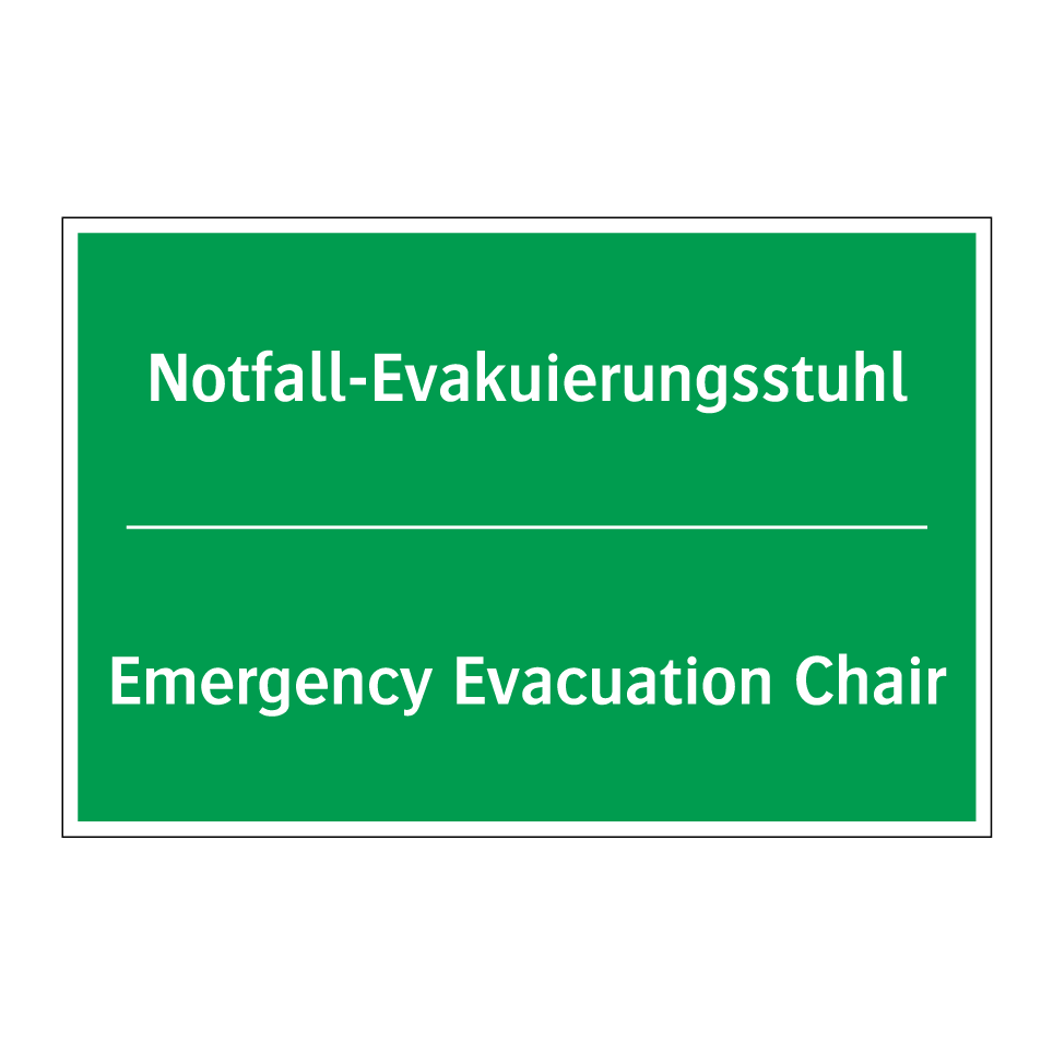 Notfall-Evakuierungsstuhl - Emergency Evacuation Chair
