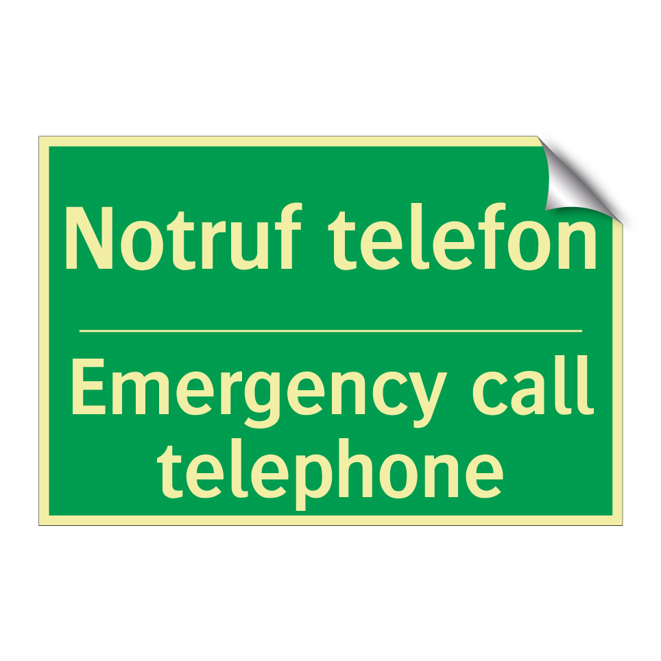Notruf telefon - Emergency call telephone