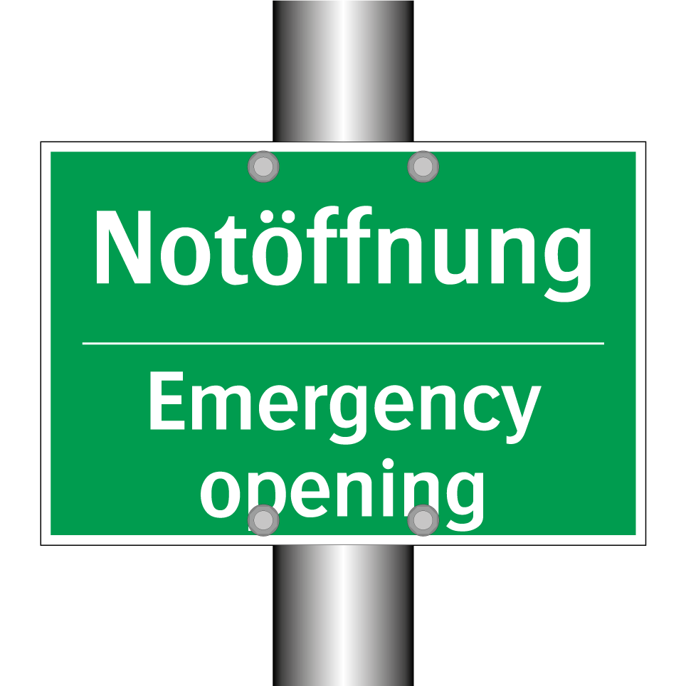 Notöffnung - Emergency opening
