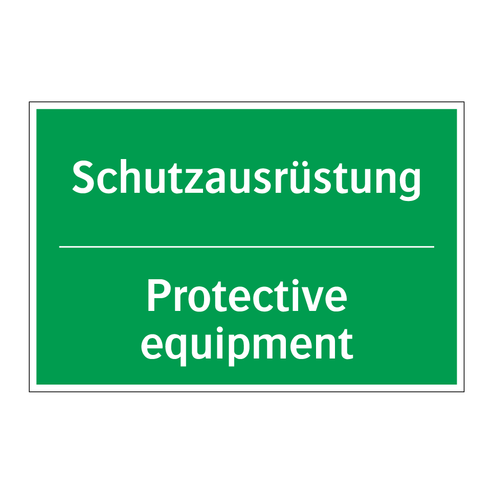 Schutzausrüstung - Protective equipment