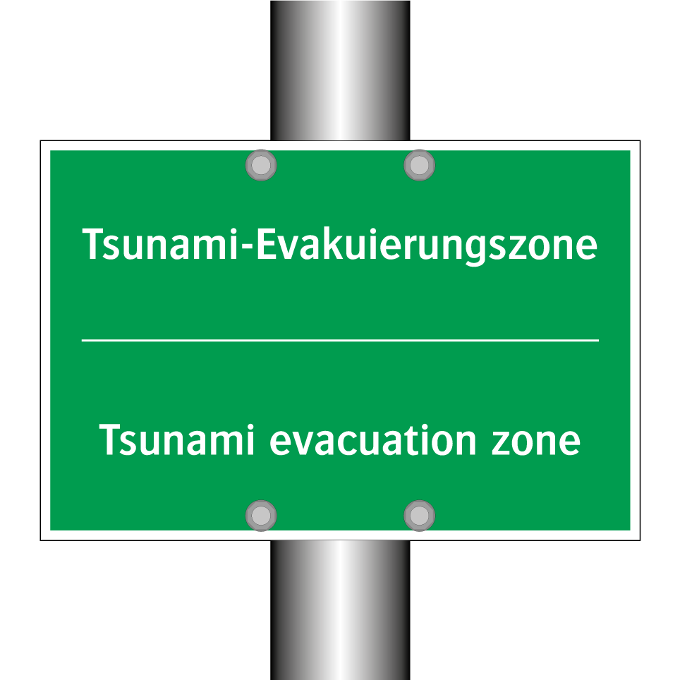 Tsunami-Evakuierungszone - Tsunami evacuation zone