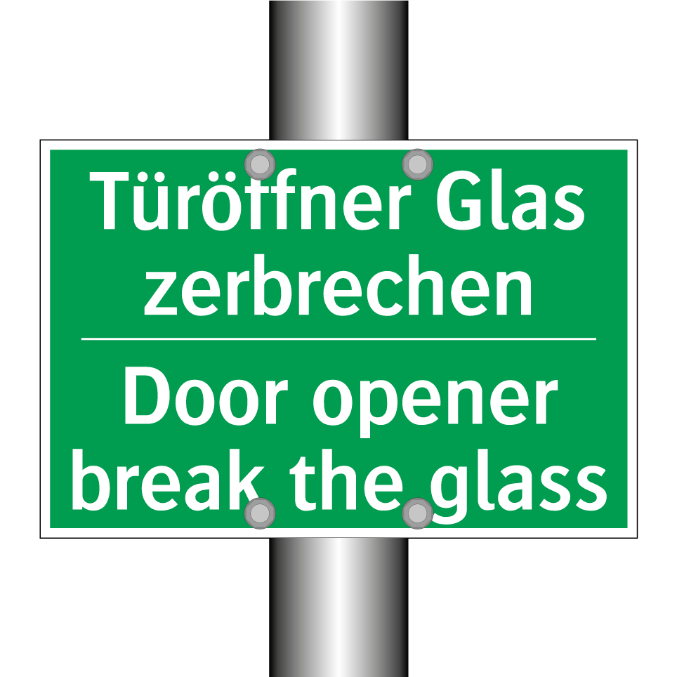 Türöffner Glas zerbrechen - Door opener break the glass