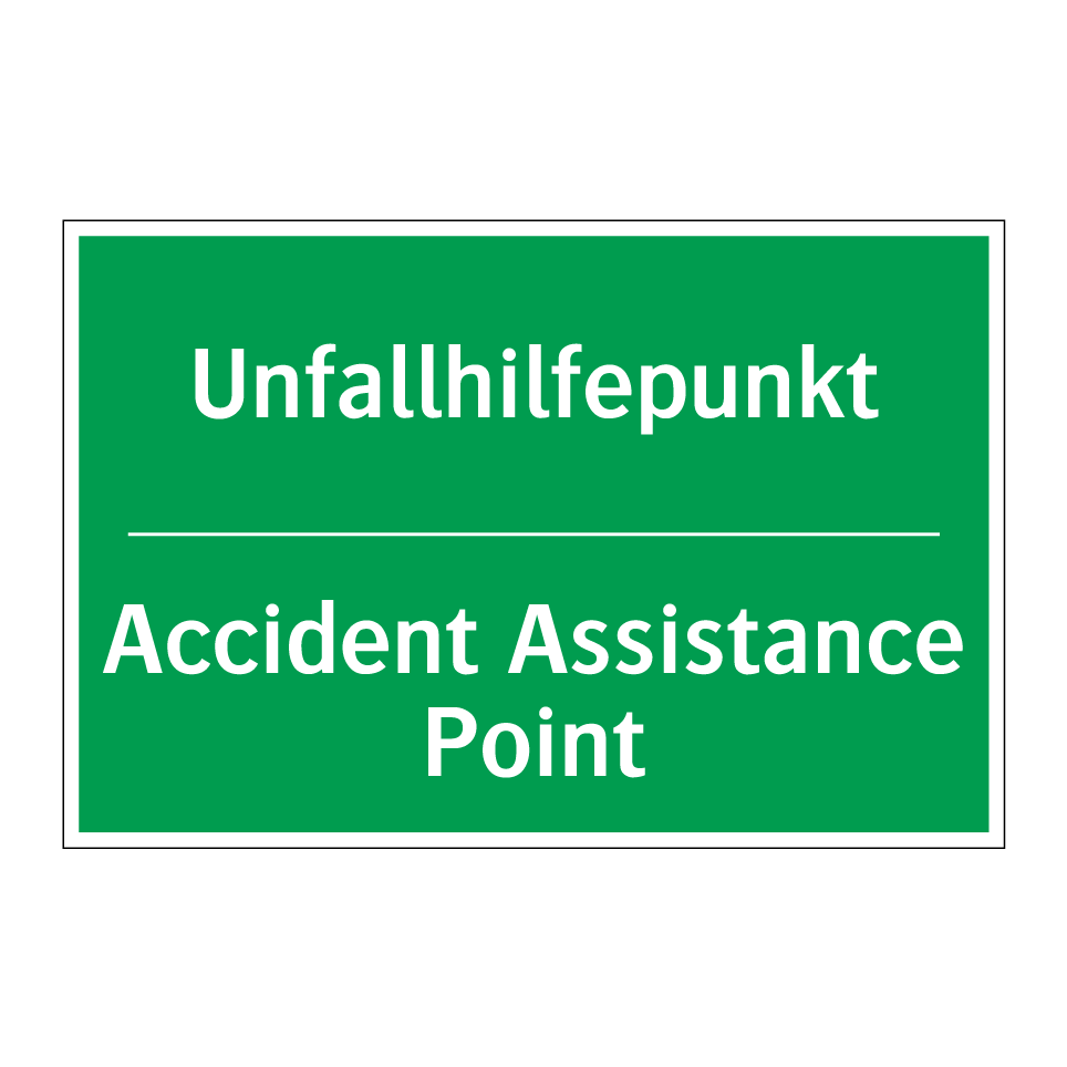 Unfallhilfepunkt - Accident Assistance Point
