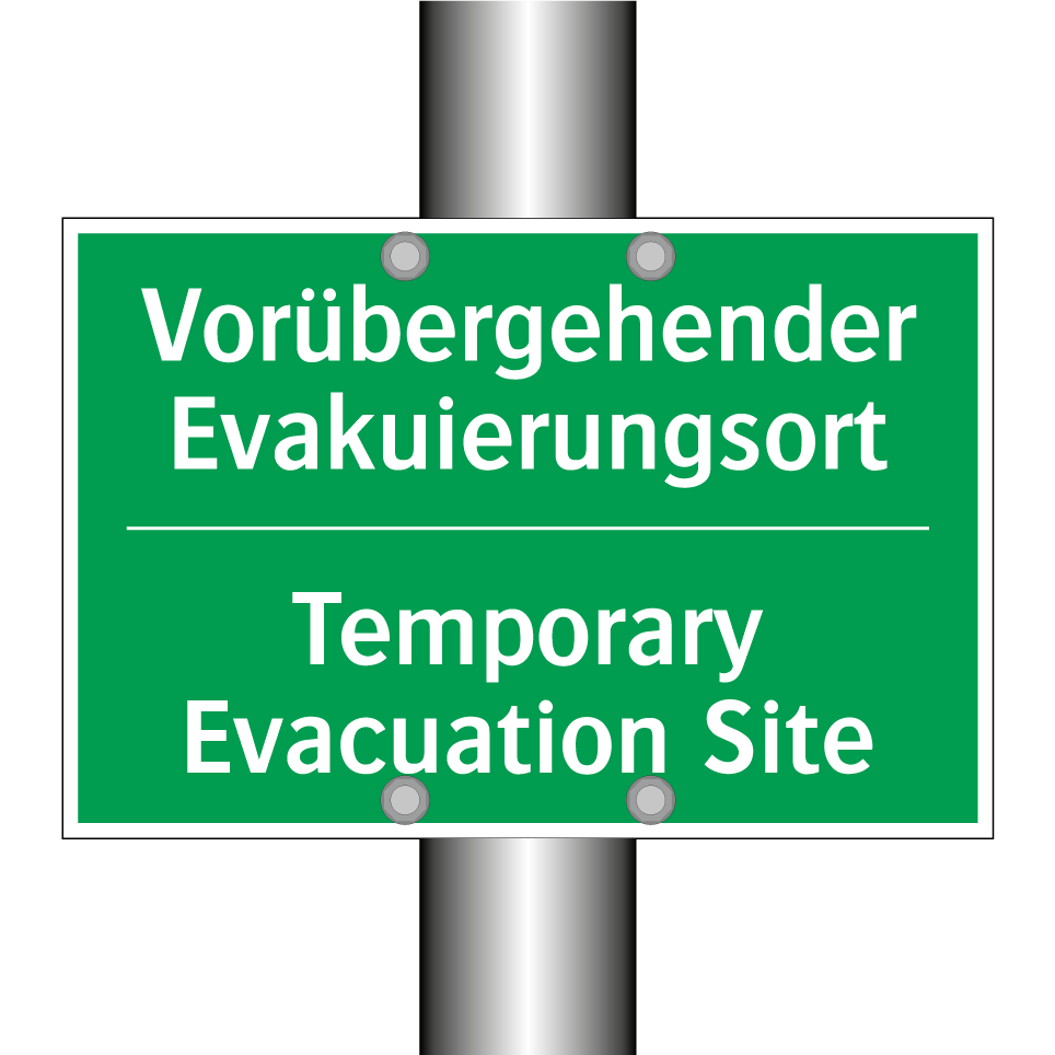 Vorübergehender Evakuierungsort /.../ - Temporary Evacuation Site