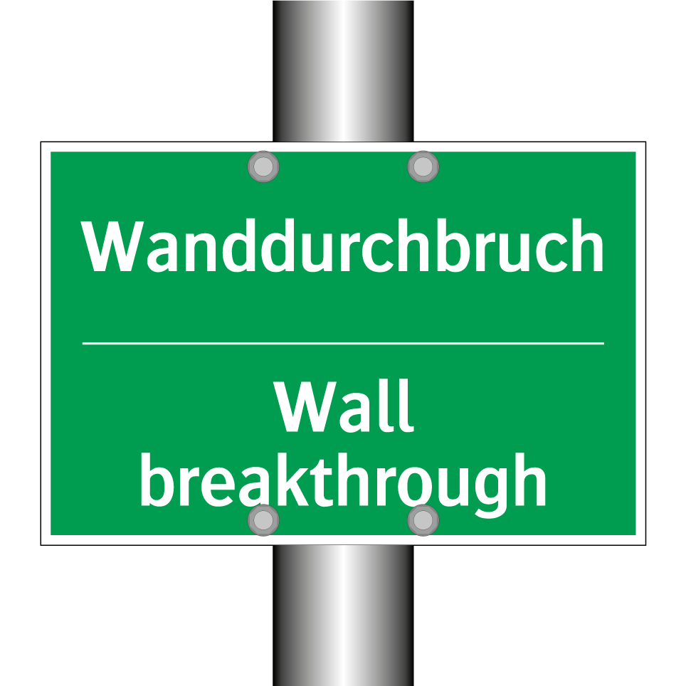 Wanddurchbruch - Wall breakthrough