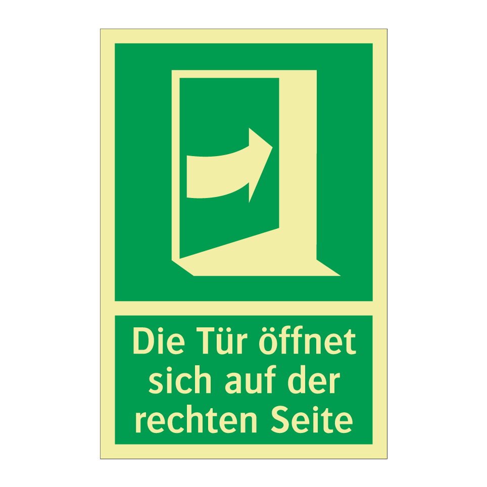 Die Tür öffnet sich auf der rechten Seite