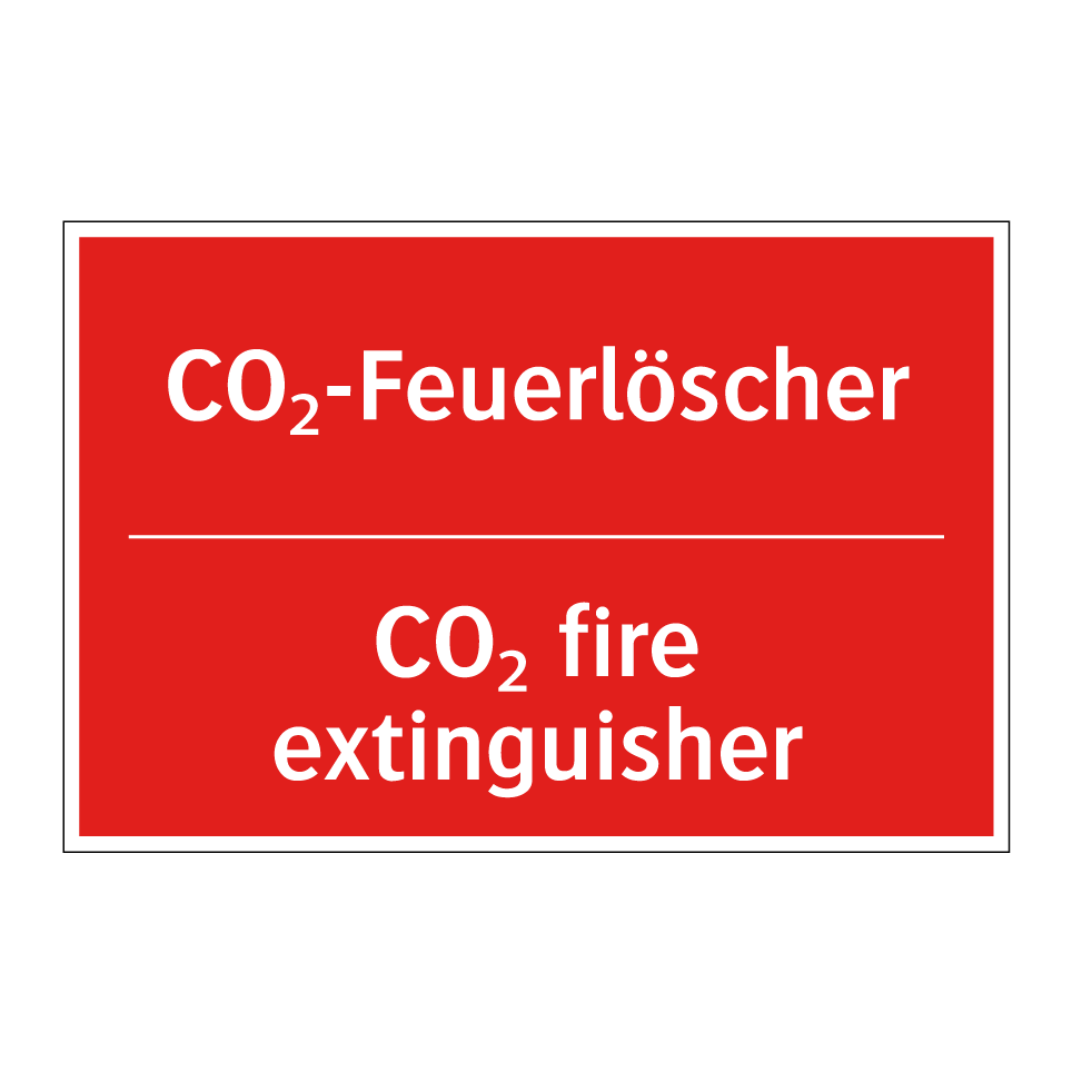 CO₂-Feuerlöscher - CO₂ fire extinguisher