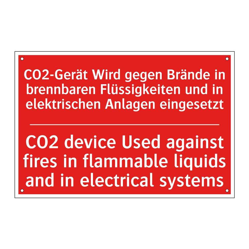 CO2-Gerät Wird gegen Brände in /.../ - CO2 device Used against fires /.../