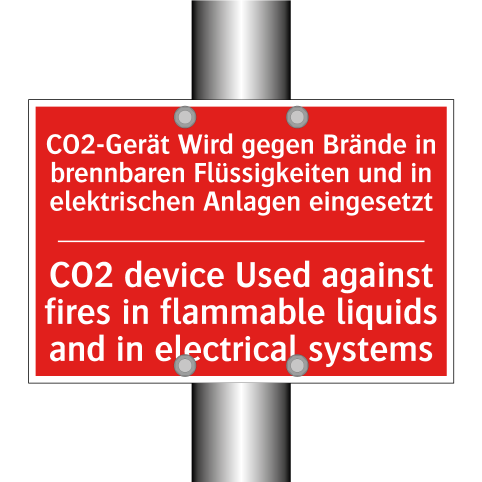 CO2-Gerät Wird gegen Brände in /.../ - CO2 device Used against fires /.../