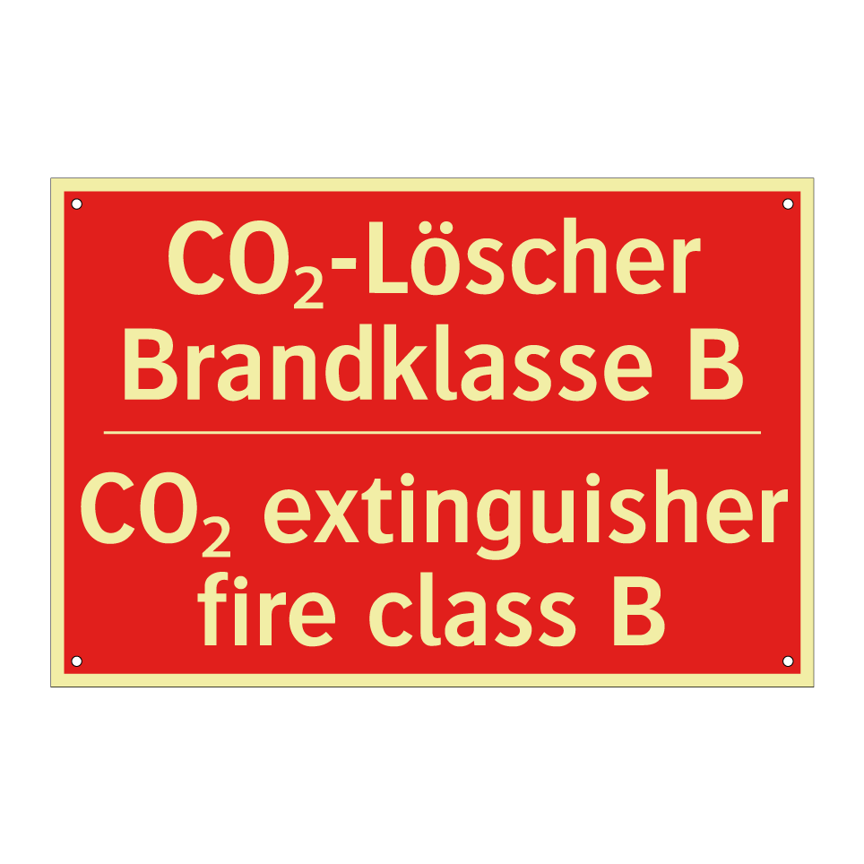 CO₂-Löscher Brandklasse B - CO₂ extinguisher fire class B