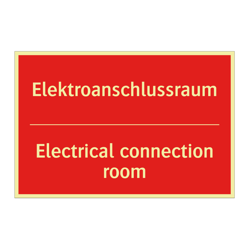 Elektroanschlussraum - Electrical connection room