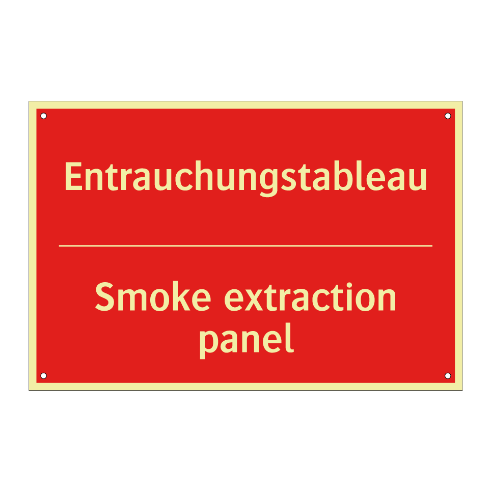 Entrauchungstableau - Smoke extraction panel