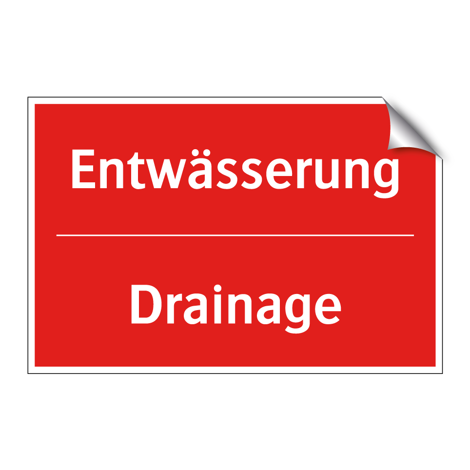 Entwässerung - Drainage