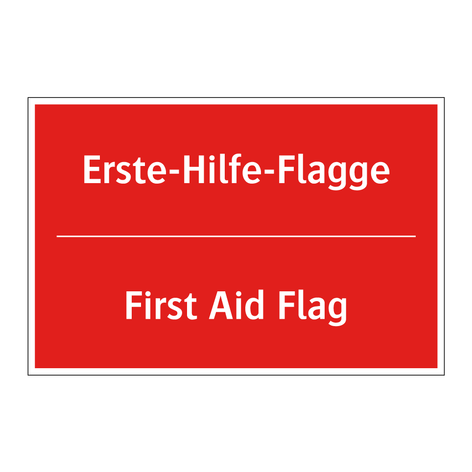 Erste-Hilfe-Flagge - First Aid Flag