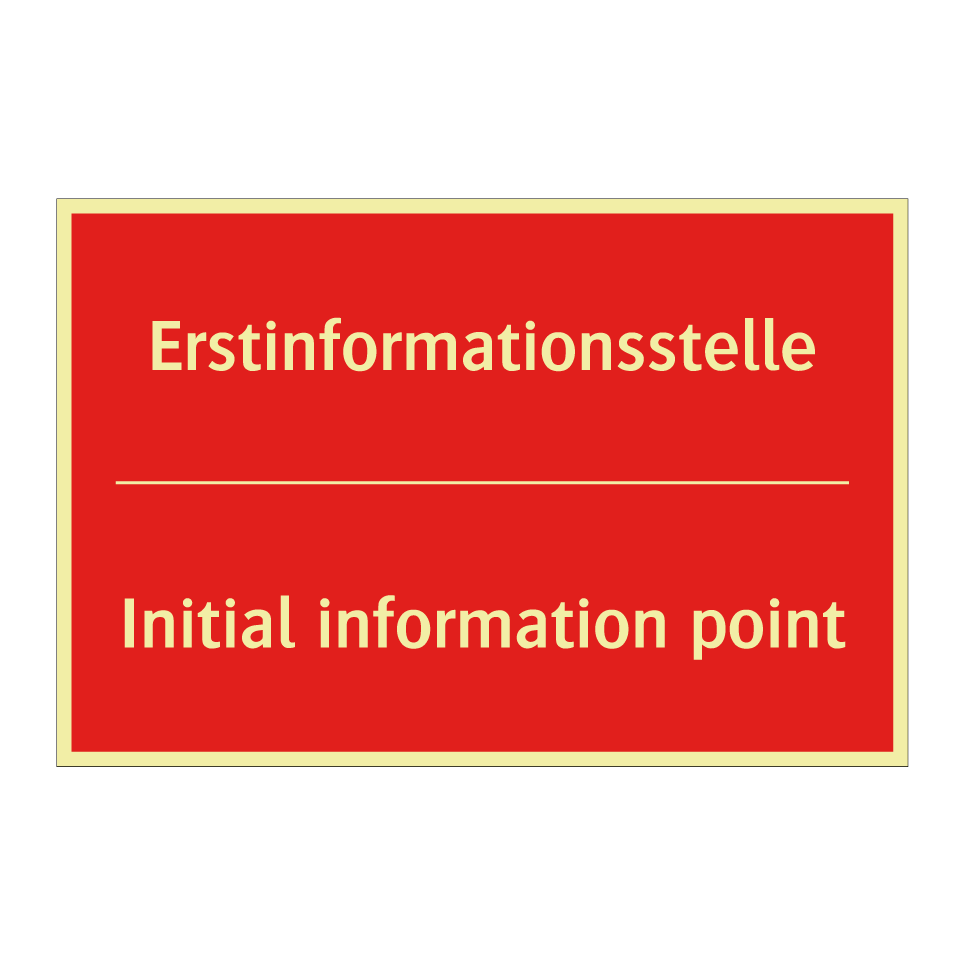 Erstinformationsstelle - Initial information point