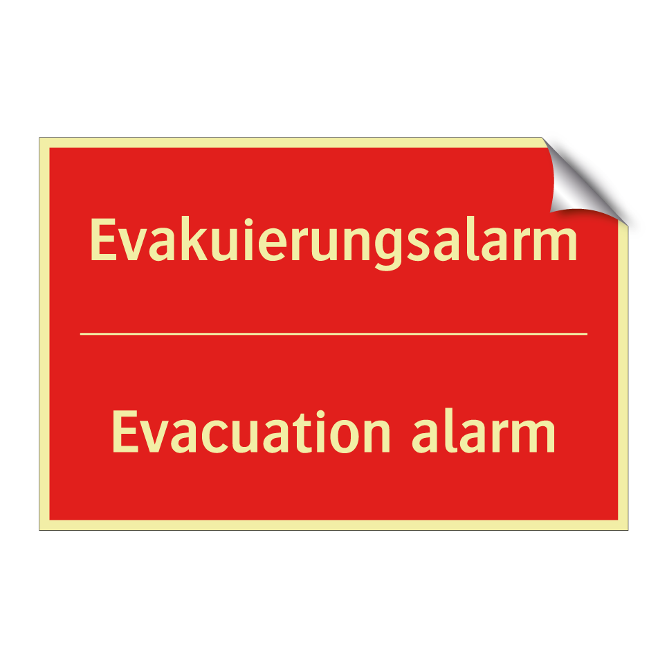 Evakuierungsalarm - Evacuation alarm