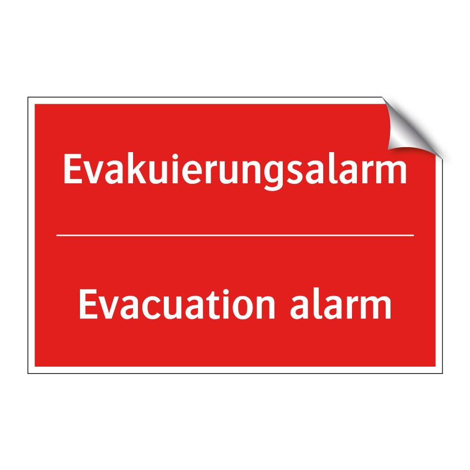 Evakuierungsalarm - Evacuation alarm