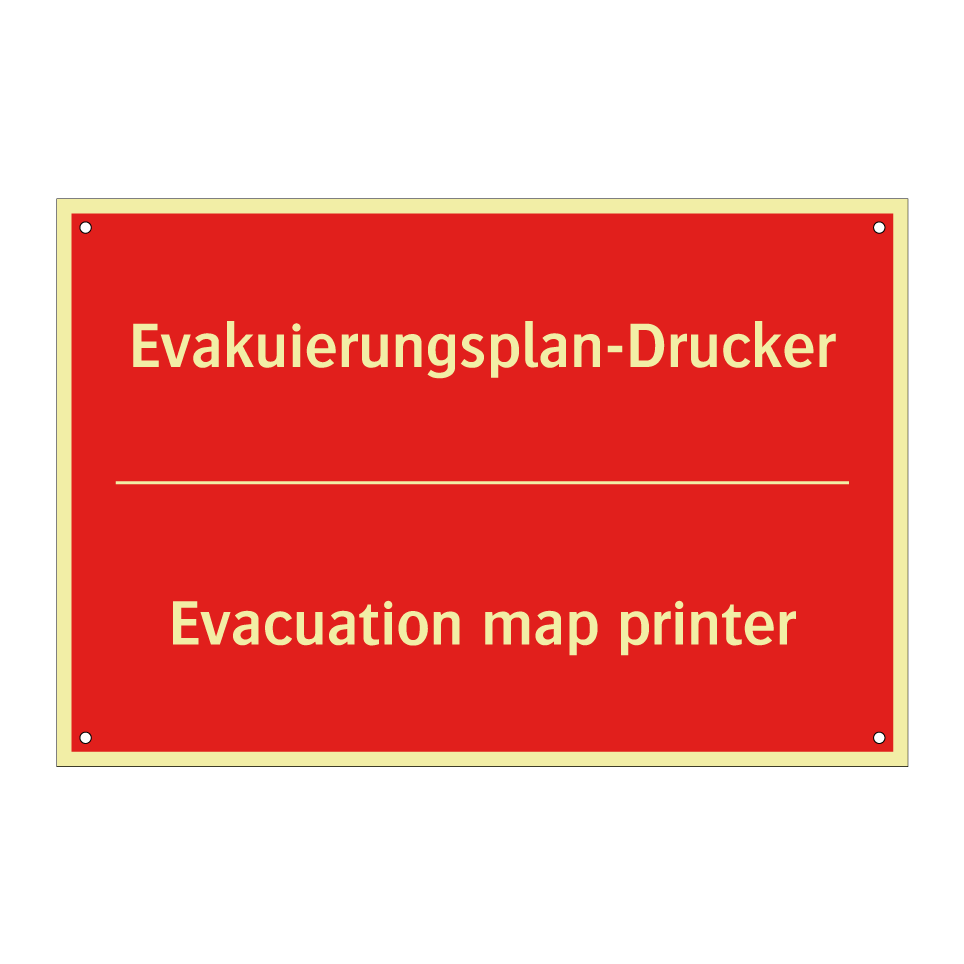 Evakuierungsplan-Drucker - Evacuation map printer