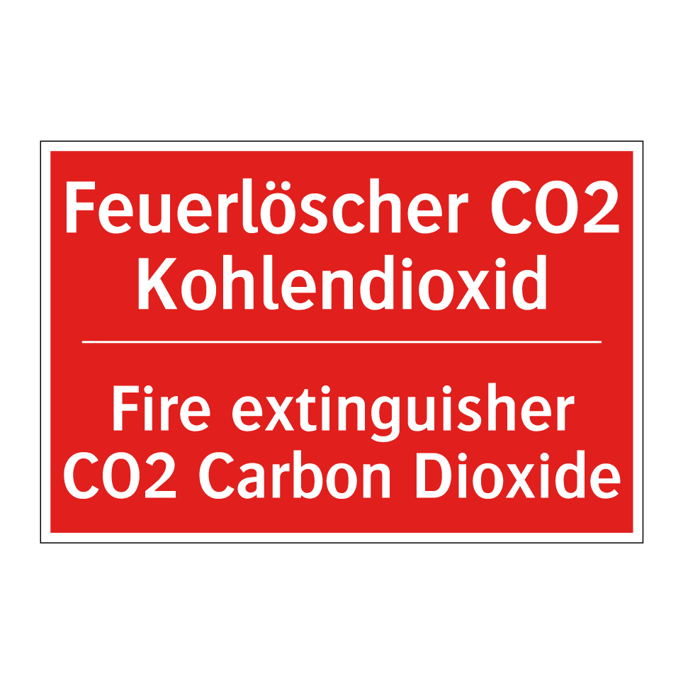 Feuerlöscher CO2 Kohlendioxid - Fire extinguisher CO2 Carbon Dioxide/.../