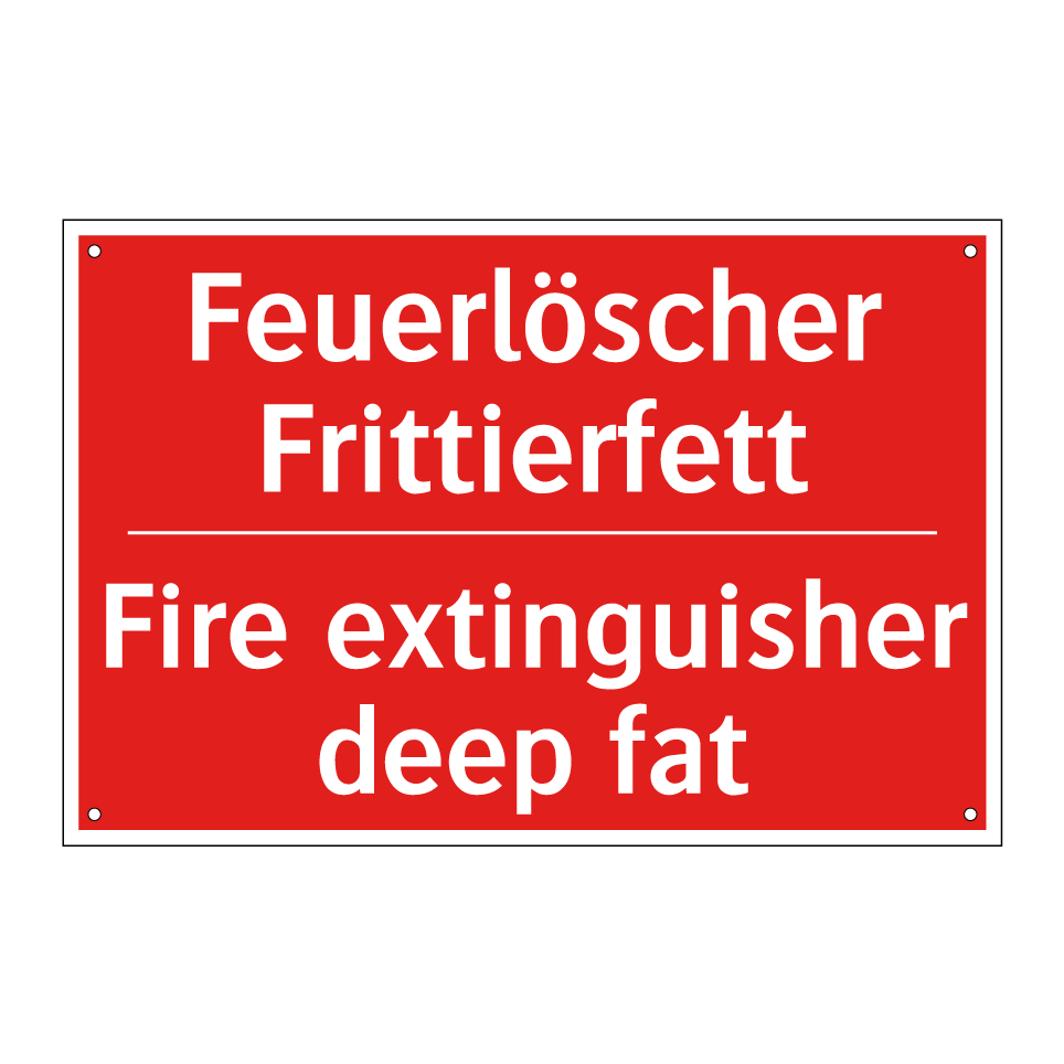 Feuerlöscher Frittierfett - Fire extinguisher deep fat