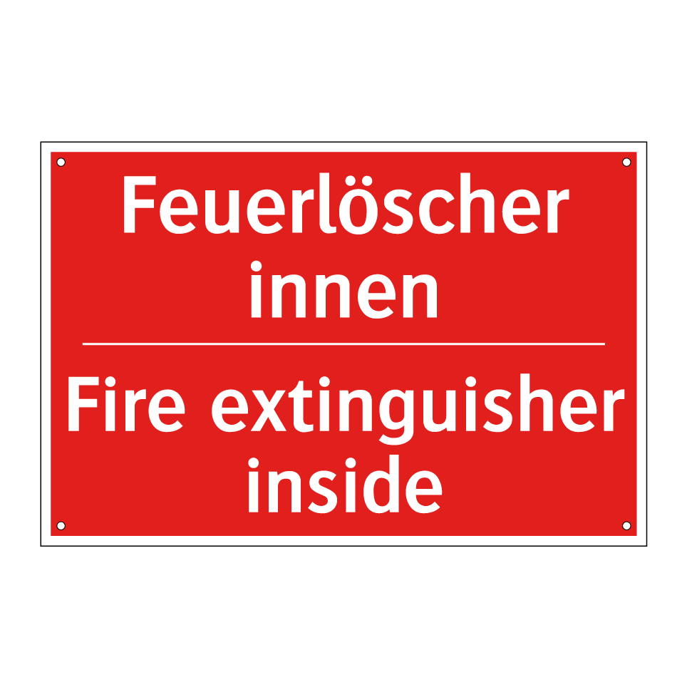 Feuerlöscher innen - Fire extinguisher inside