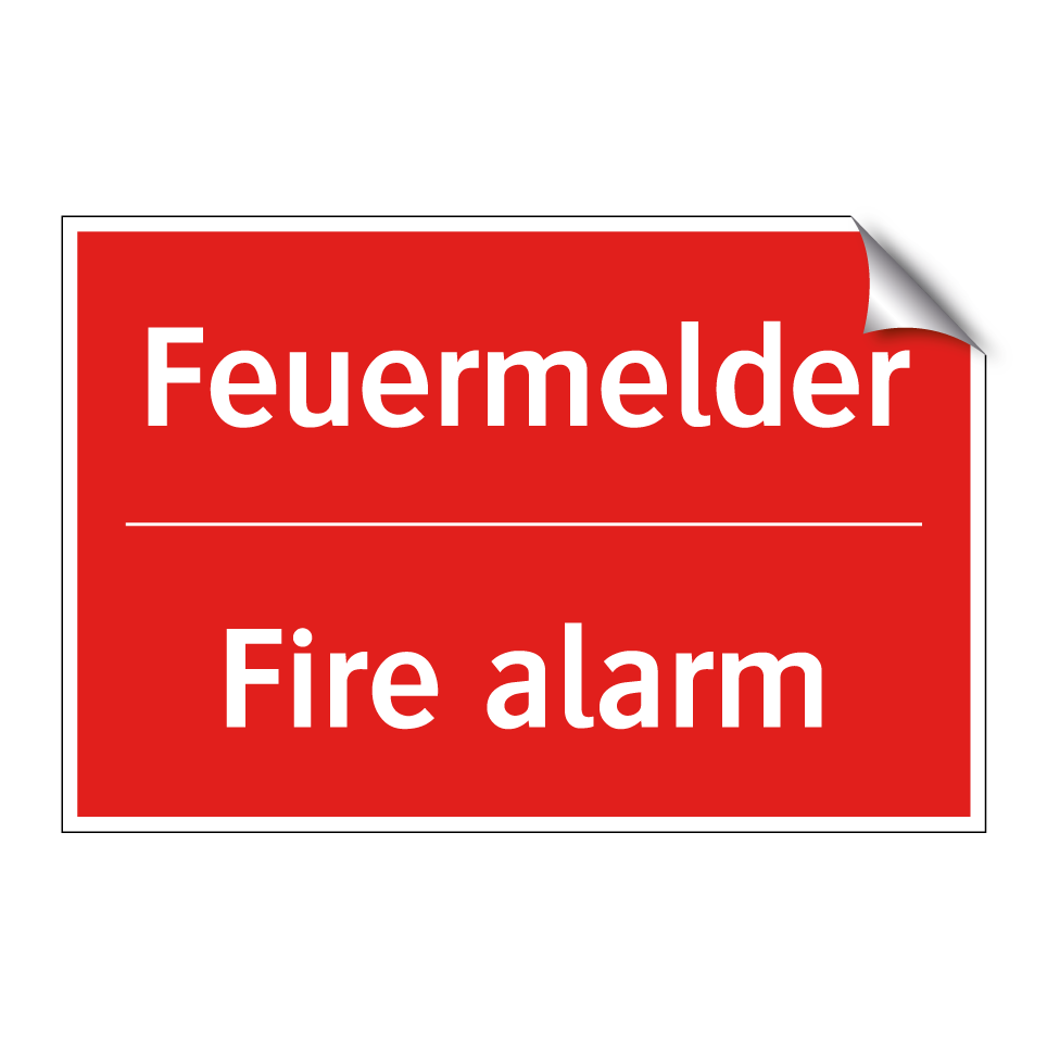 Feuermelder - Fire alarm