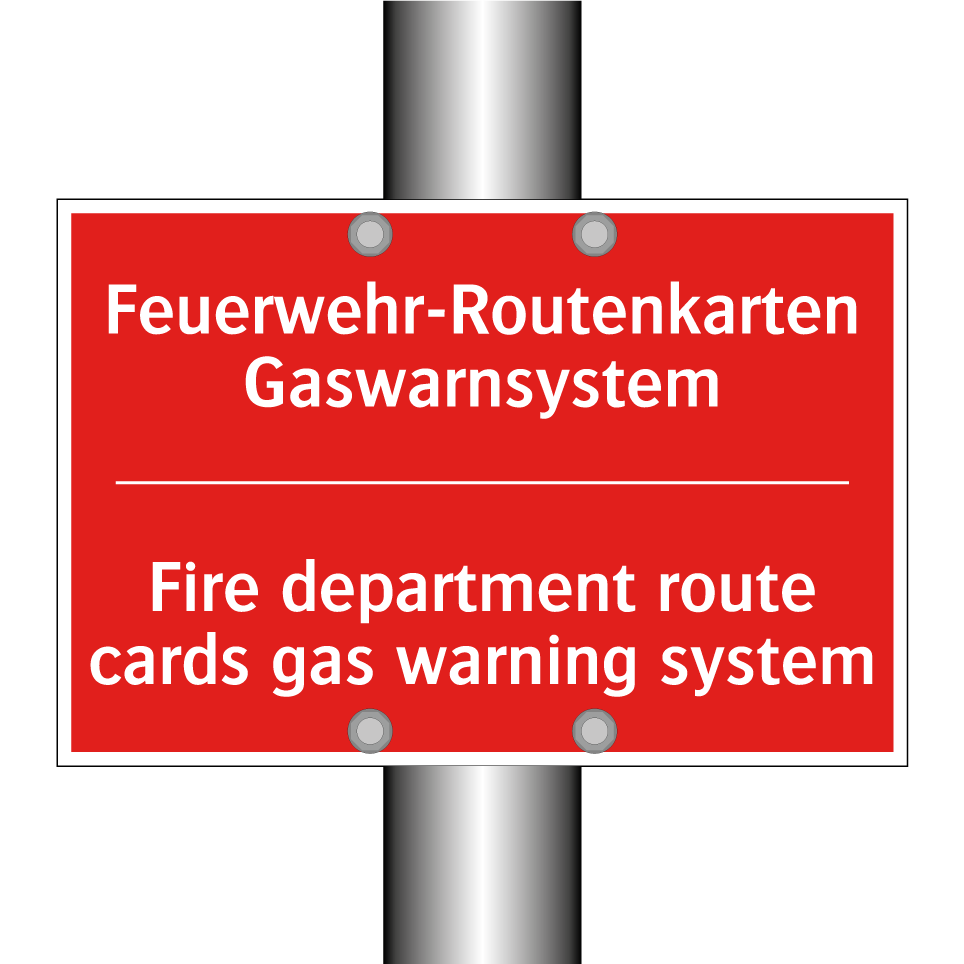 Feuerwehr-Routenkarten Gaswarnsystem/.../ - Fire department route cards gas /.../