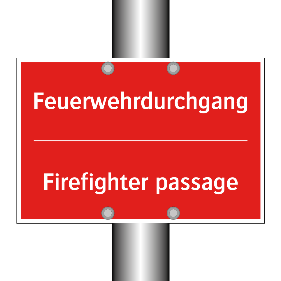 Feuerwehrdurchgang - Firefighter passage
