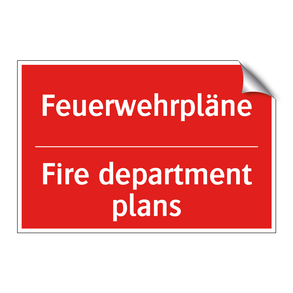 Feuerwehrpläne - Fire department plans