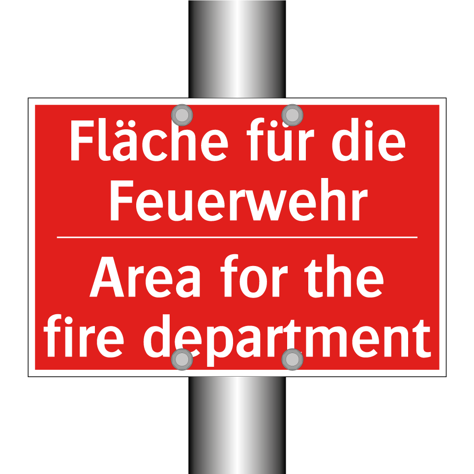 Fläche für die Feuerwehr - Area for the fire department