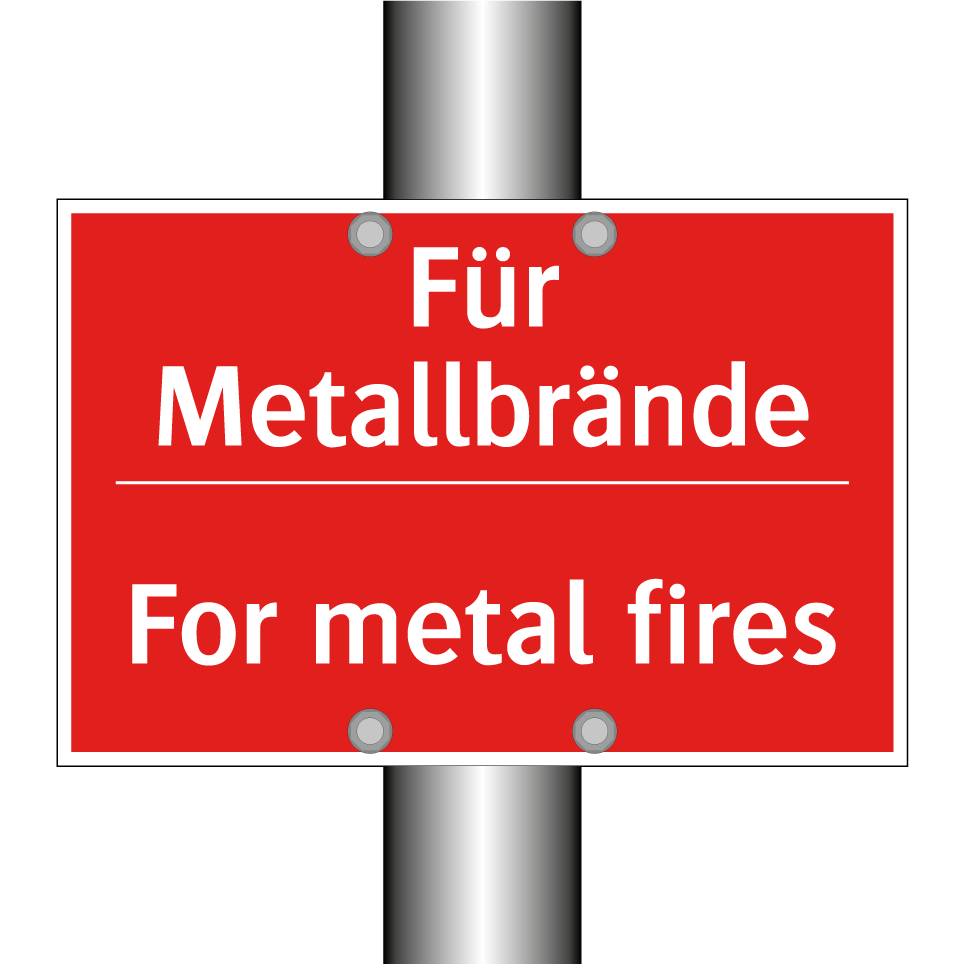 Für Metallbrände - For metal fires