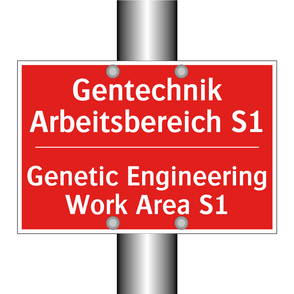 Gentechnik Arbeitsbereich S1 - Genetic Engineering Work Area /.../