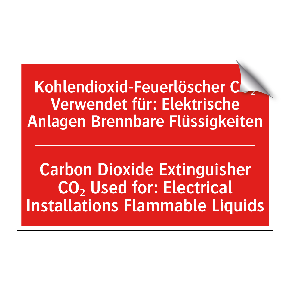 Kohlendioxid-Feuerlöscher CO₂ /.../ - Carbon Dioxide Extinguisher CO₂ /.../