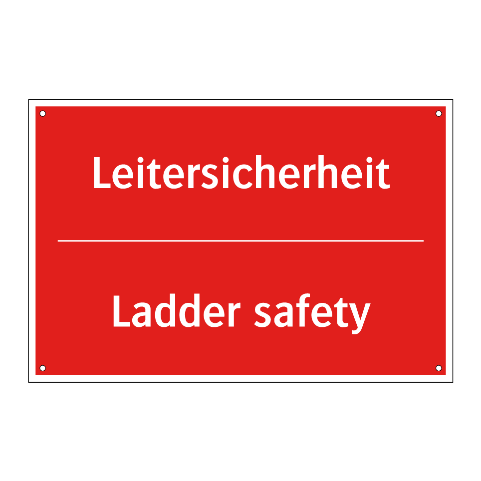 Leitersicherheit - Ladder safety